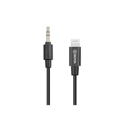 BOYA BY-K1 3.5mm TRS (Male) to Lightning (Male) Audio Adapter